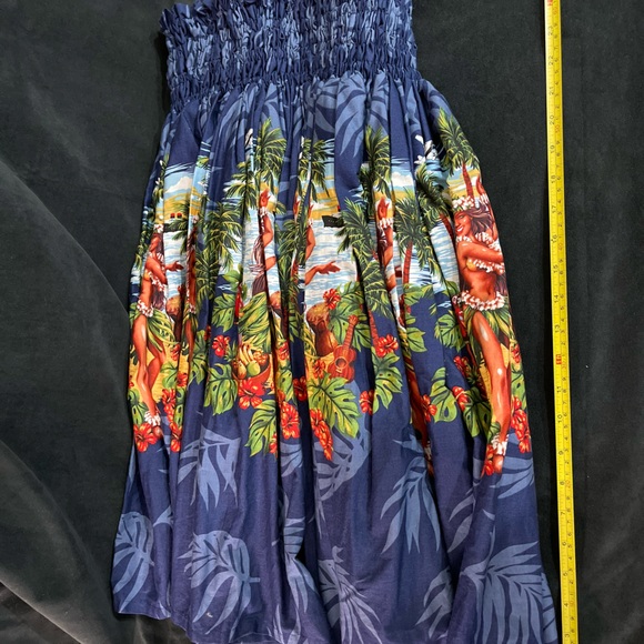 Vintage Hawaiian traditional hula skirt with hula dancer. One size super cute - Picture 3 of 5